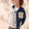 Minecraft Navy Quilted Block Overshirt - Image 2