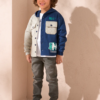 Minecraft Navy Quilted Block Overshirt