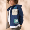 Minecraft Navy Quilted Block Overshirt - Image 3