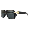 Versace Square Black Dark Grey Sunglasses - Image 2