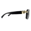 Versace Square Black Dark Grey Sunglasses - Image 4